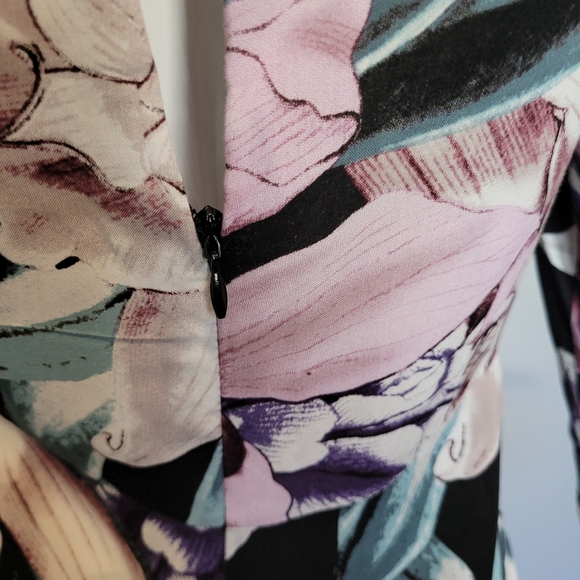 Jaase Floral Print Mini Dress, BNWT, Size L - Picture 6 of 10